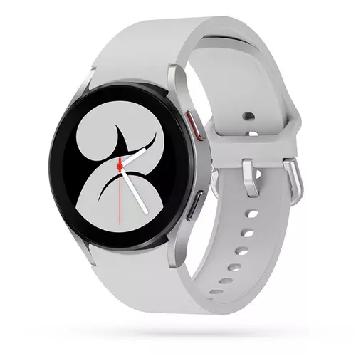 Samsung Galaxy Watch Active 2 okosóra szíj - szürke szilikon szíj
