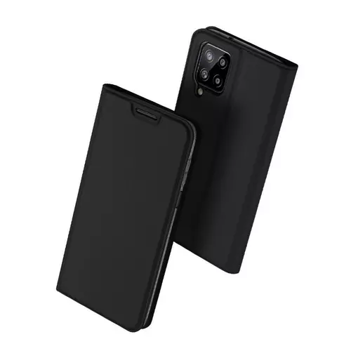 Samsung Galaxy M32 LTE / 4G Telefontok - Dux Ducis fekete flipcover tok