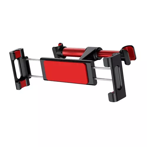 BASEUS SUHZ-01 Tablettartó - fejtámlára rögzíthető, 360 fokban elforgatható fekete/piros tablet tartó
