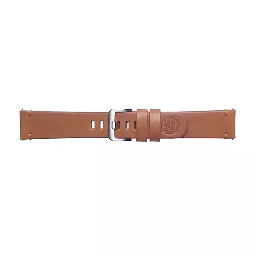 Okosóra szíj - Huawei Watch GT / GT2 / GT2 Pro (46 mm) - Essex Belt barna bőr szíj (22 mm szíj szélesség)