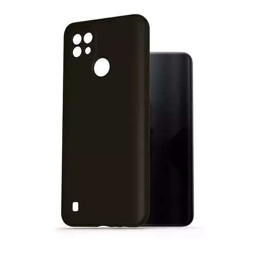 Realme C21 Telefontok - fekete szilikon tok