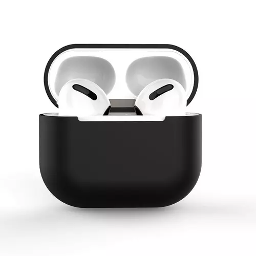AirPods 1/2 tartó - fekete szilikon Airpods 1/2 tartó