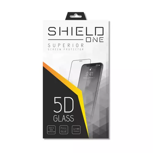 iPhone 7 / 8 Üvegfólia - ShieldOne 5D fekete keretes kijelzővédő üvegfólia