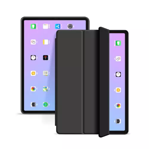 iPad Air 5 (2022, 10,9 coll) Tablettok - fekete smart case tablet tok