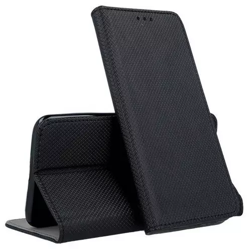 Samsung Galaxy A13 (A135F / A137F) Telefontok - fekete mágneses szilikon keretes könyvtok