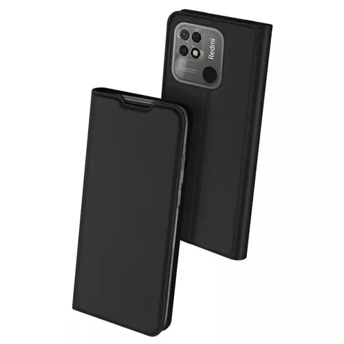 Xiaomi Redmi 10C Telefontok - Dux Ducis fekete kinyitható tok