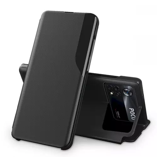 Telefontok Xiaomi POCO X4 PRO 5G - Smart View fekete könyvtok