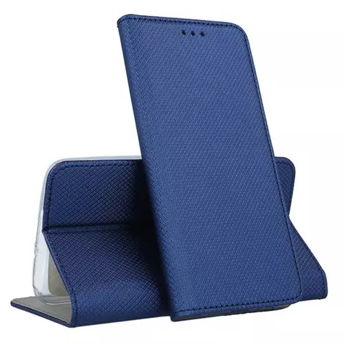 Xiaomi Redmi 10C Telefontok - kék mágneses szilikon keretes könyvtok