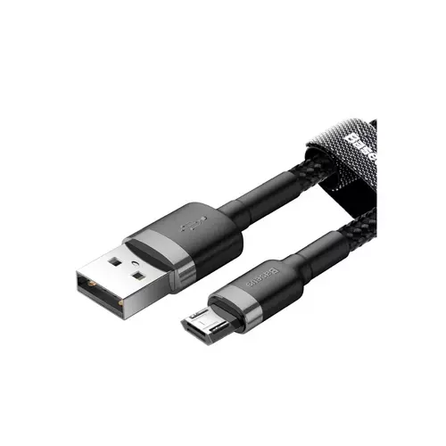 BASEUS Cafule adatkábel - USB / MicroUSB fekete szövet adatkábel 1,5A, 2m