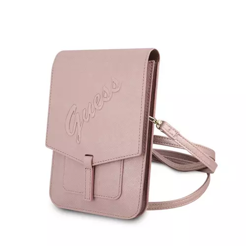 GUESS Telefontok - telefontartó táska, rose gold