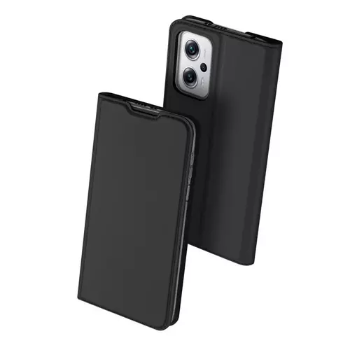 Xiaomi Poco X4 GT 5G Telefontok - Dux Ducis fekete flipcover tok