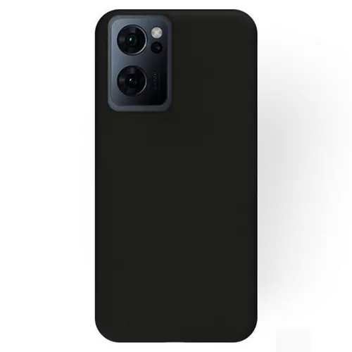Oppo Reno7 5G Telefontok - fekete szilikon hátlap tok