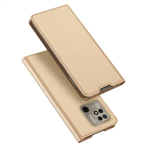 Xiaomi Poco C40 Telefontok - Dux Ducis arany flipcover tok
