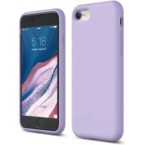 iPhone SE (2020) Telefontok - Slim - lila szilikon hátlap tok