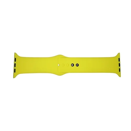 Okosóra szilikon szíj - Apple Watch 4 / 5 / 6 / 7 / 8/ 9 / Ultra / SE (42 / 44 / 45 / 49 mm) - TECH-PROTECT sárga szilikon szíj
