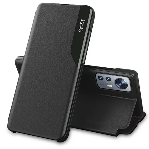 Xiaomi 12 Lite Telefontok - Smart View fekete könyvtok