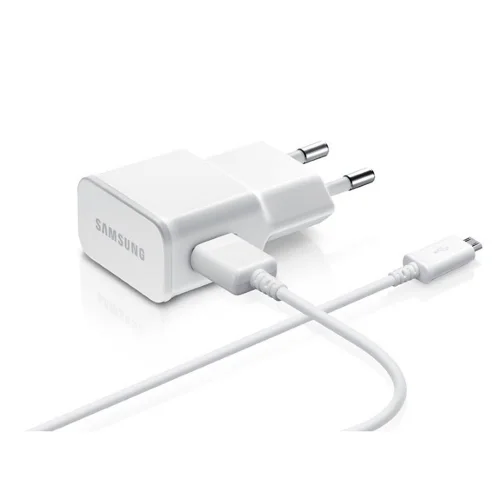 Samsung Töltő  EP-TA50EWE 1,55A fehér hálózati töltőfej + ECB-DU4AWE MicroUSB adatkábel