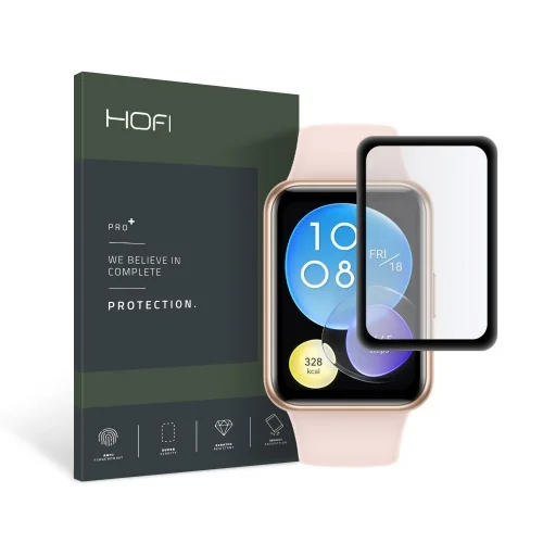 Védőfólia - Huawei Watch Fit 2 okosóra fekete keretes kijelzővédő fólia - HOFI Glass Pro+ fólia
