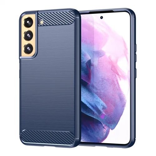 Samsung Galaxy S23 Telefontok - CARBON kék szilikon tok