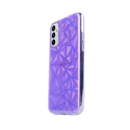 Samsung Galaxy M23 5G Telefontok - Neo lila, mintás műanyag hátlap tok, szilikon kerettel