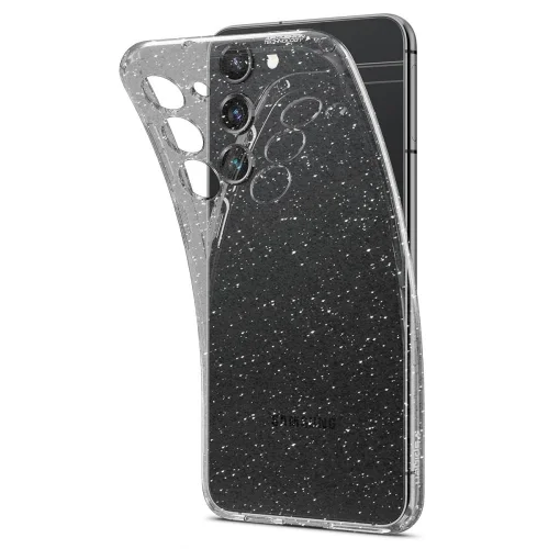 Samsung Galaxy S23 Telefontok - Spigen Liquid Crystal Glitter TPU átlátszó tok