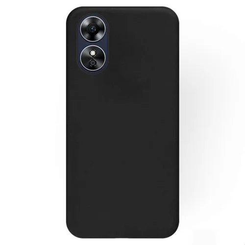 Oppo A17 Telefontok - fekete szilikon hátlap tok