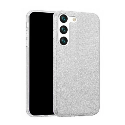Samsung Galaxy S23+ (S23 Plus) Telefontok - Ezüst Shiny tok