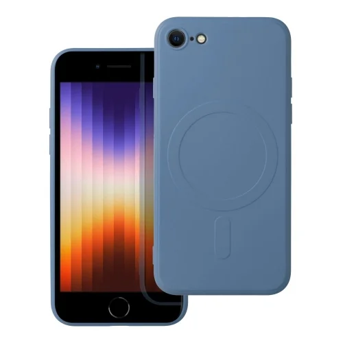 iPhone 7 / 8 Telefontok- MagSafe kompatibilis kék szilikon tok