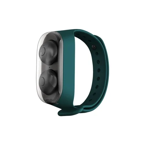 Remax TWS-15 Headset - zöld bluetooth headset, töltő tokkal csukló karpánttal