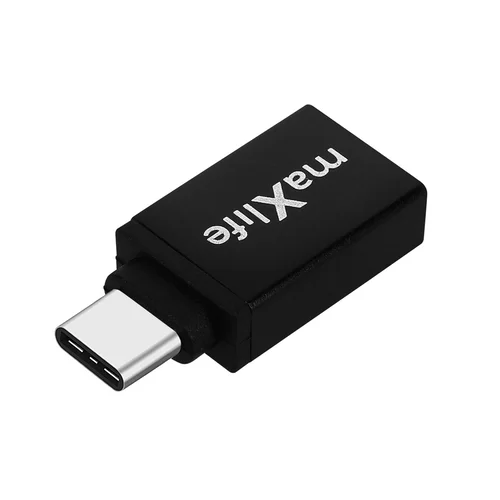MaxLife Adapter - USB / TYPE-C (USB-C), fekete adapter