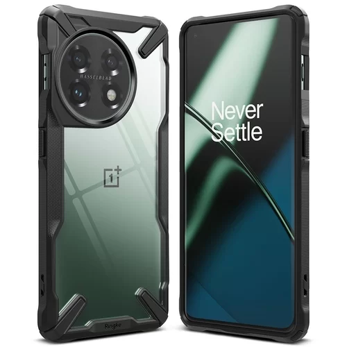 OnePlus 11 5G Telefontok - Ringke Fusion X Design fekete ütésálló tok
