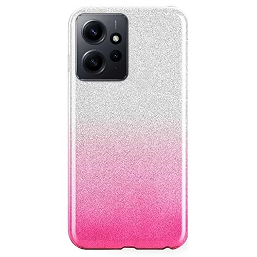 Xiaomi Redmi Note 12 4G / LTE Telefontok - Ezüst / pink Shiny tok