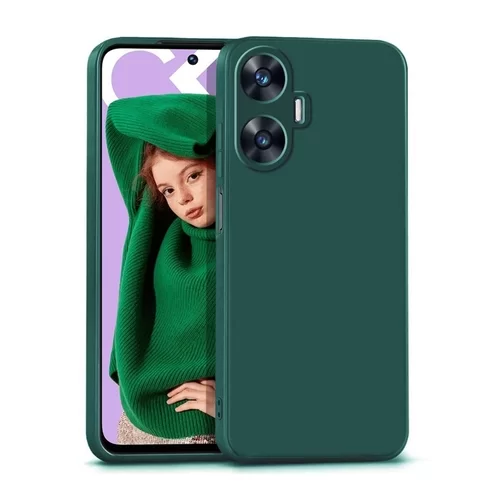 Realme C55 Telefontok - zöld szilikon tok