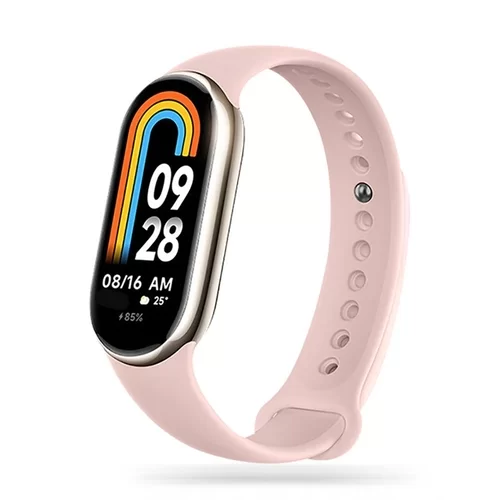Okosóra szilikon szíj - Xiaomi Mi Band 8 / 8 NFC - pink szilikon szíj