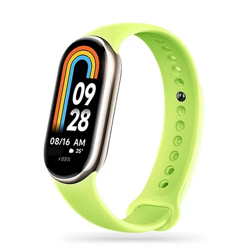 Okosóra szilikon szíj - Xiaomi Mi Band 8 / 8 NFC - lime szilikon szíj