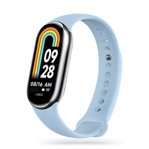 Okosóra szilikon szíj - Xiaomi Mi Band 8 / 8 NFC - égkék szilikon szíj