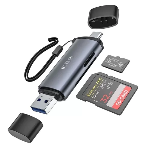Tech- Protect Ultraboost Adapter - kártyaolvasó USB / Type-C (USB-C) / SD / MicroSD portokkal