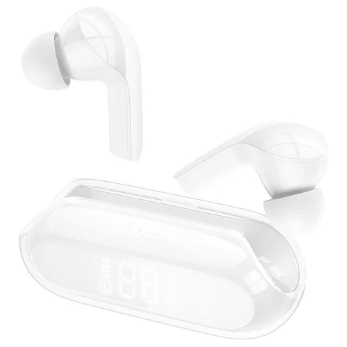 HOCO ENC EW39 Headset - fehér bluetooth headset, töltő tokkal