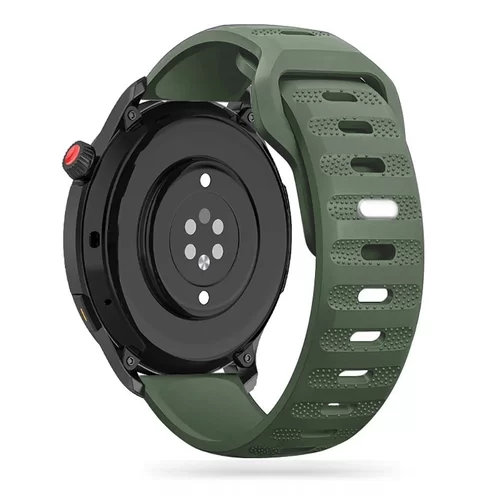 Okosóra szilikon szíj - Huawei Watch GT / GT2 / GT2 Pro (42 mm) - Tech- Protect IconBand Line - zöld szilikon szíj (szíj szélesség: 20 mm)