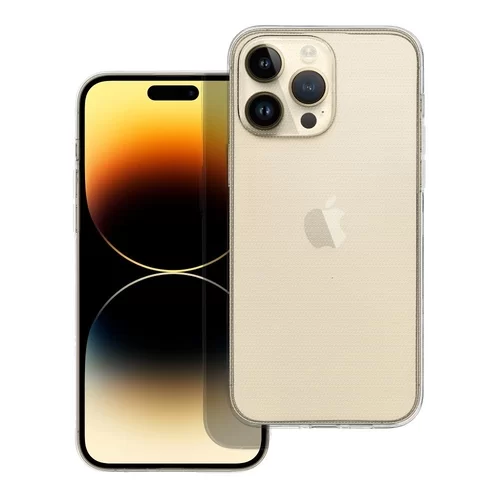 iPhone 15 Pro Max Telefontok - 2 mm-es átlátszó szilikon hátlap tok