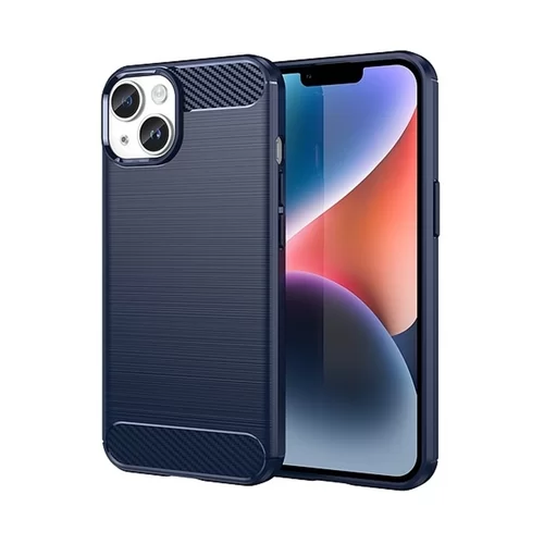 iPhone 15 Telefontok - CARBON kék szilikon hátlap tok