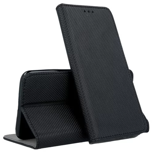 Huawei Y5 2019 / Honor 8S Telefontok - fekete mágneses szilikon keretes könyvtok