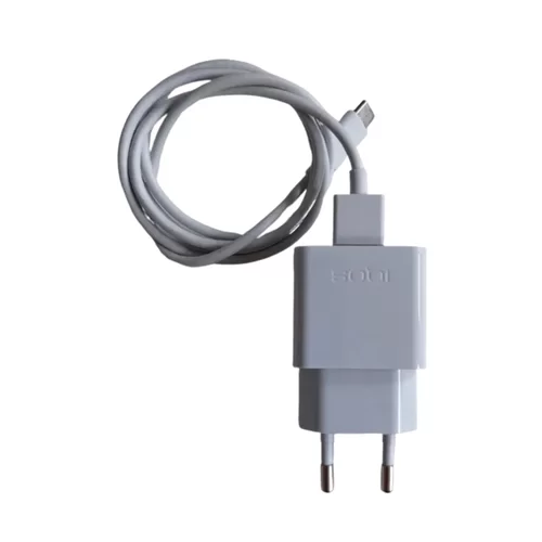 IQOS S21A20 Töltő - USB hálózati töltőfej 2A, szürke + USB/Type-C (USB-C) szürke kábel, 1m