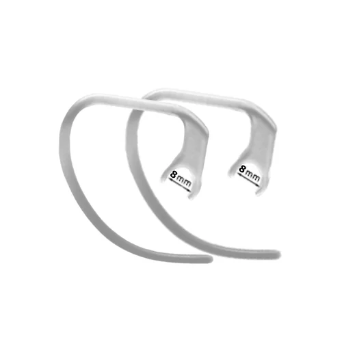 Átlátszó fülpánt Bluetooth headset-hez - 8 mm átmérőjű bilinccsel 2db-os