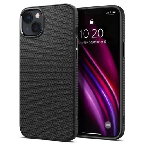 iPhone 15 Plus Telefontok - SPIGEN Liquid Air - fekete hátlap tok