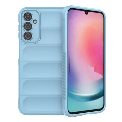 Samsung Galaxy A24 4G / LTE Telefontok - Pastel Armor - égkék szilikon hátlap tok