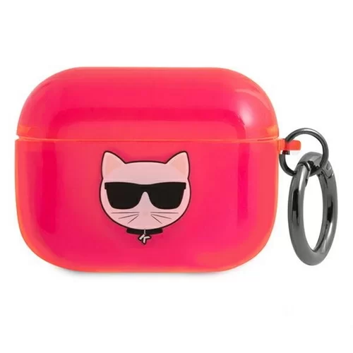 Karl Lagerfeld Choupette AirPods Pro - pink szilikon tok