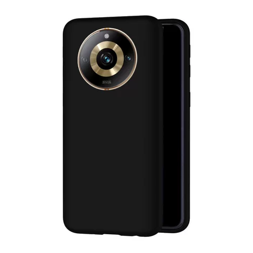 Realme 11 Pro+ 5G Telefontok - fekete szilikon hátlap tok
