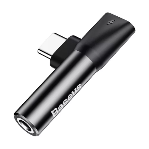 Baseus L41 Adapter - 2in1 Audio jack + Type-C (USB-C) adapter, fekete