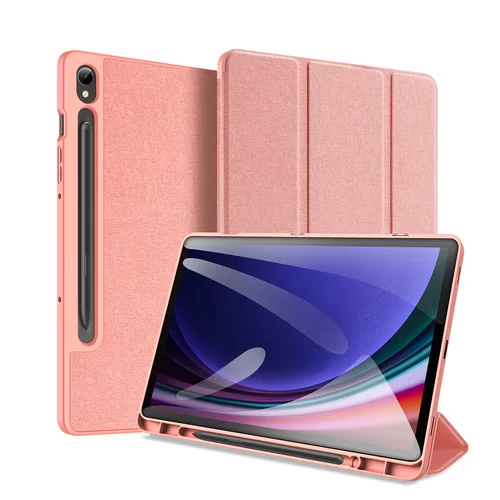Samsung Galaxy Tab S9 FE 10,9 coll Tablettok (SM-X510, SM-X516) - DUX DUCIS DOMO pink smart case ceruza tartóval